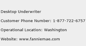 Desktop Underwriter Phone Number Customer Service
