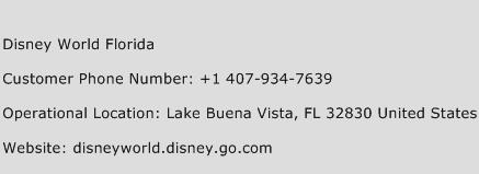 Disney World Florida Phone Number Customer Service