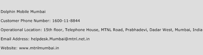 Dolphin Mobile Mumbai Phone Number Customer Service