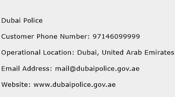 Dubai Police Phone Number Customer Service