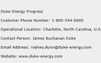 Duke Energy Progress Phone Number Customer Service