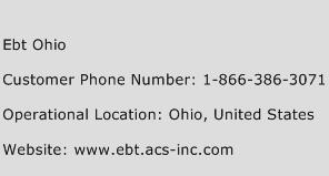 EBT Ohio Phone Number Customer Service