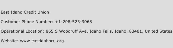 East Idaho Credit Union Phone Number Customer Service