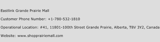 Eastlink Grande Prairie Mall Phone Number Customer Service