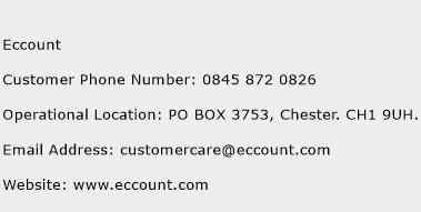 Eccount Phone Number Customer Service
