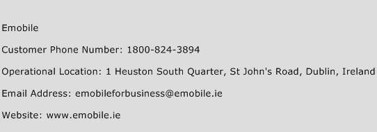 Emobile Phone Number Customer Service