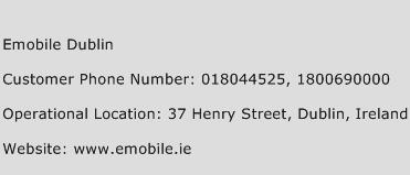 Emobile Dublin Phone Number Customer Service