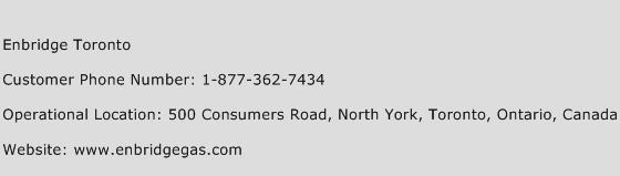 Enbridge Toronto Phone Number Customer Service