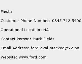 Fiesta Phone Number Customer Service