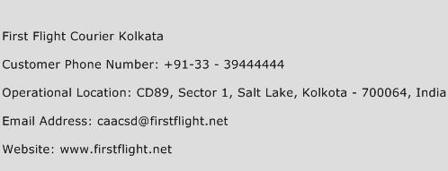 First Flight Courier Kolkata Phone Number Customer Service