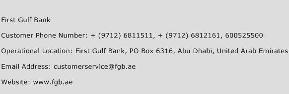 First Gulf Bank Phone Number Customer Service