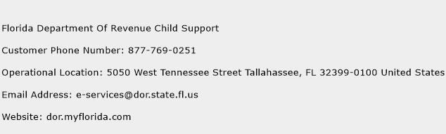 Florida Department Of Revenue Child Support Phone Number Customer Service