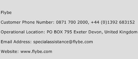 Flybe Phone Number Customer Service