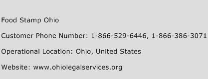 Food Stamp Ohio Phone Number Customer Service