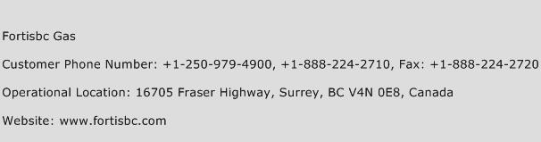 Fortisbc Gas Phone Number Customer Service