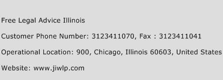 Free Legal Advice Illinois Phone Number Customer Service