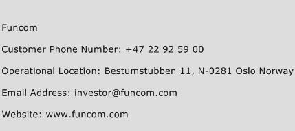 Funcom Phone Number Customer Service