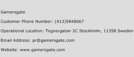 Gamersgate Phone Number Customer Service