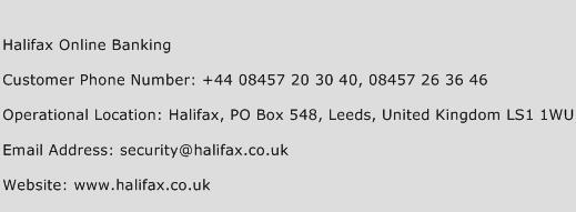 Halifax Online Banking Phone Number Customer Service