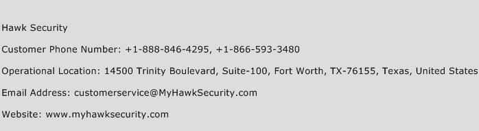 Hawk Security Phone Number Customer Service