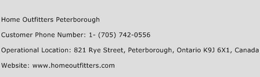 Home Outfitters Peterborough Phone Number Customer Service