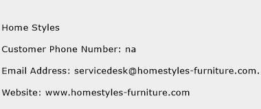 Home Styles Phone Number Customer Service
