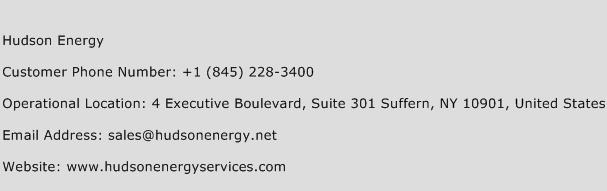 Hudson Energy Phone Number Customer Service