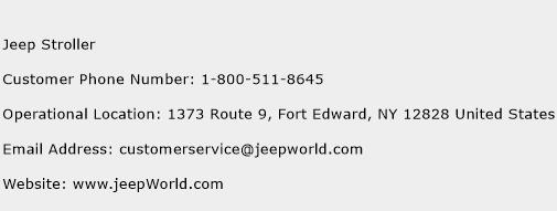 Jeep Stroller Phone Number Customer Service