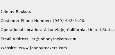 Johnny Rockets Phone Number Customer Service