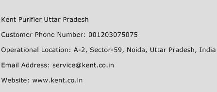 Kent Purifier Uttar Pradesh Phone Number Customer Service