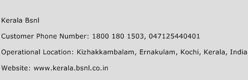 Kerala BSNL Phone Number Customer Service