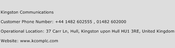 Kingston Communications Phone Number Customer Service