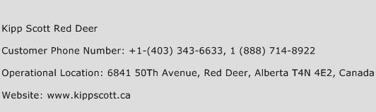 Kipp Scott Red Deer Phone Number Customer Service