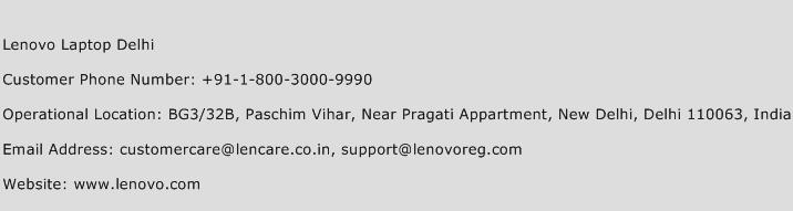 Lenovo Laptop Delhi Phone Number Customer Service
