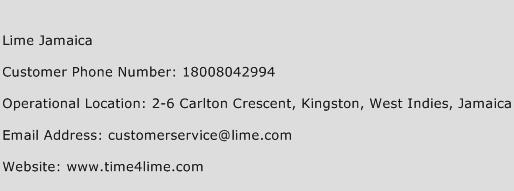 Lime Jamaica Phone Number Customer Service
