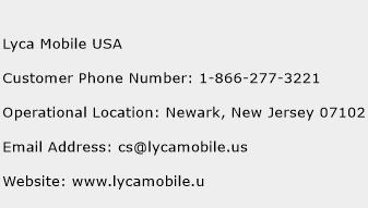 Lyca Mobile USA Phone Number Customer Service