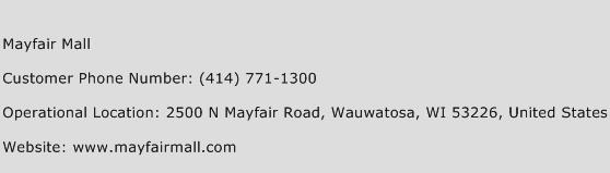 Mayfair Mall Phone Number Customer Service