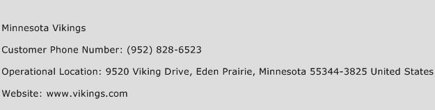 Minnesota Vikings Phone Number Customer Service