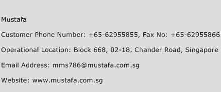 Mustafa Phone Number Customer Service
