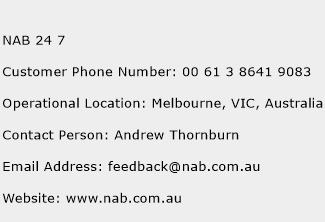 NAB 24 7 Phone Number Customer Service