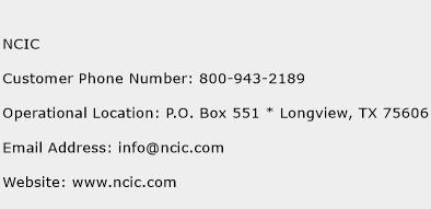 NCIC Phone Number Customer Service
