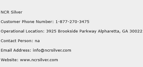 NCR Silver Phone Number Customer Service