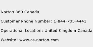 Norton 360 Canada Phone Number Customer Service