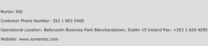 Norton 360 Phone Number Customer Service