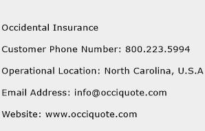 Occidental Insurance Phone Number Customer Service