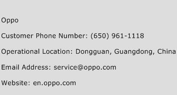 Oppo Phone Number Customer Service