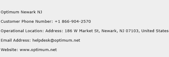 Optimum Newark NJ Phone Number Customer Service