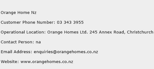 Orange Home Nz Phone Number Customer Service