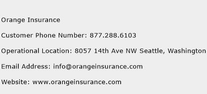 Orange Insurance Phone Number Customer Service