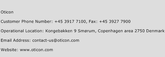 Oticon Phone Number Customer Service